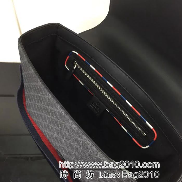 GUCCI古馳原單 新款專櫃品質原單貨實物實拍474138克pvc克配皮拼圖男單肩斜挎包 HY1276